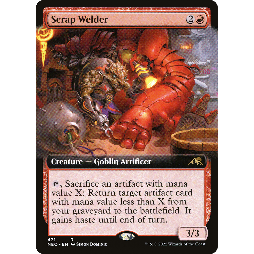 Scrap Welder (NEO-471) - Kamigawa: Neon Dynasty: (Extended Art) Foil