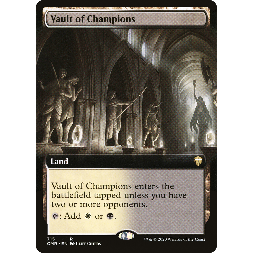 Vault of Champions (Extended Art) (CMR-715) - Commander Legends: (Extended Art) Foil
