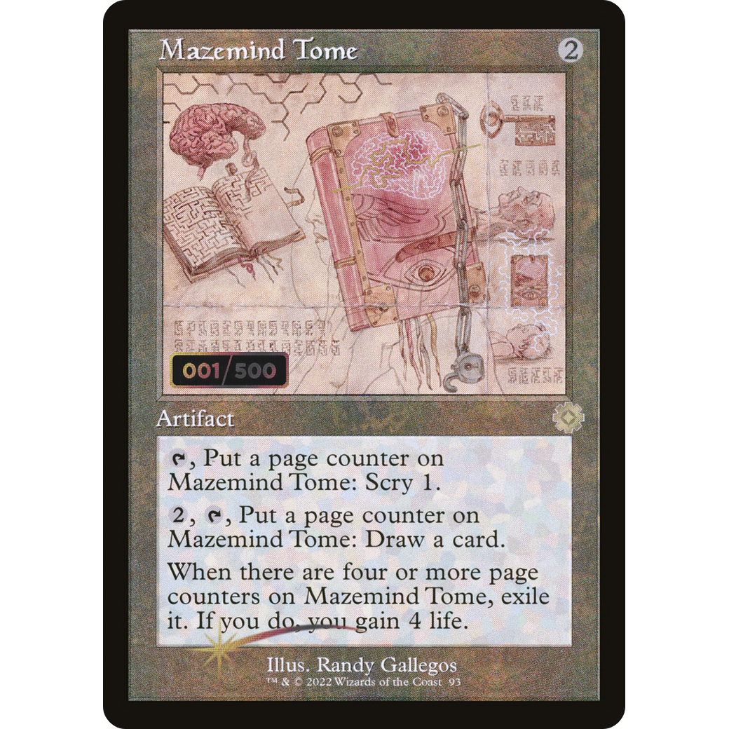 Mazemind Tome (Schematic) (Serial Numbered) (BRR-093) - The Brothers' War Retro Artifacts Foil