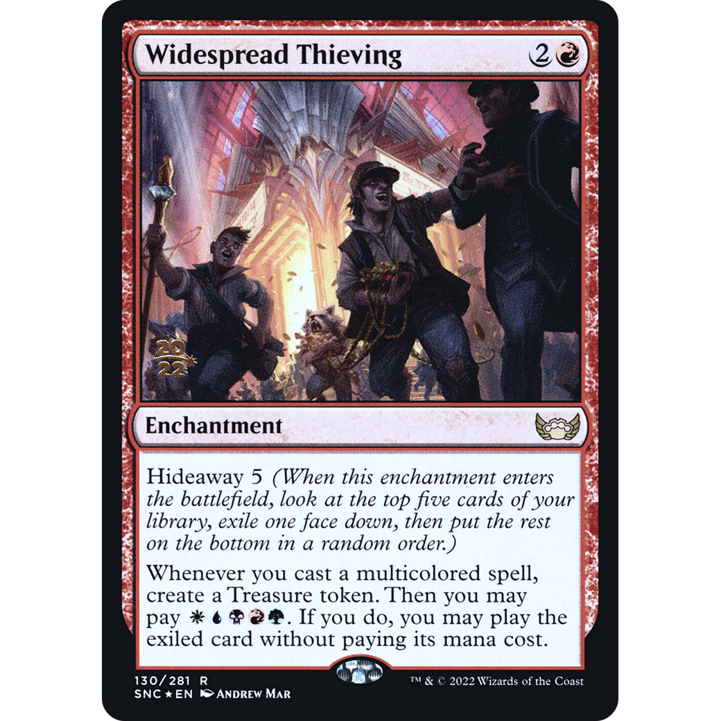 Widespread Thieving (PRE-130) - Streets of New Capenna Promos Foil