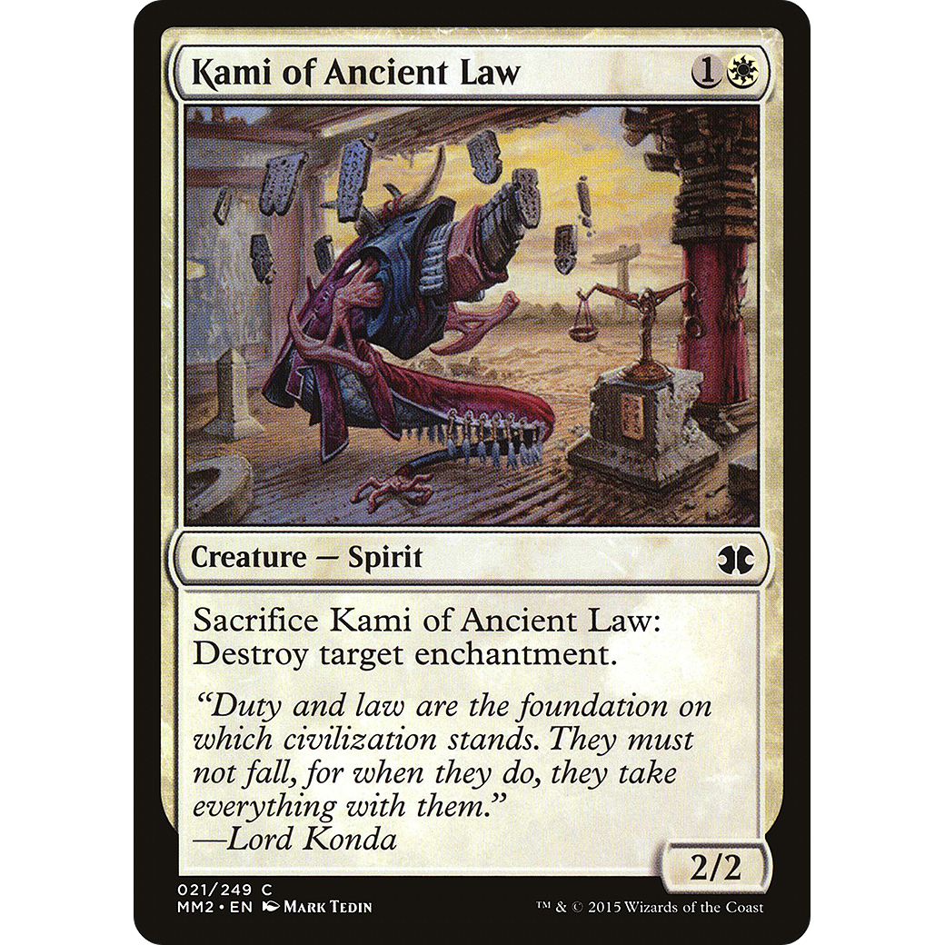 Kami of Ancient Law (MM2-021) - Modern Masters 2015