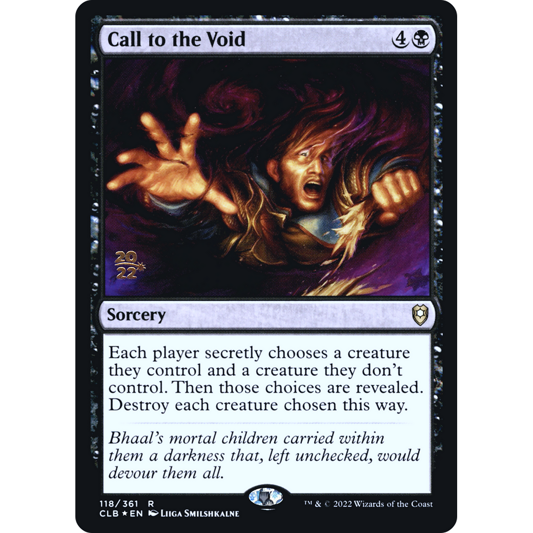 Call to the Void (PRE-118S) - Battle for Baldur's Gate Promos Foil
