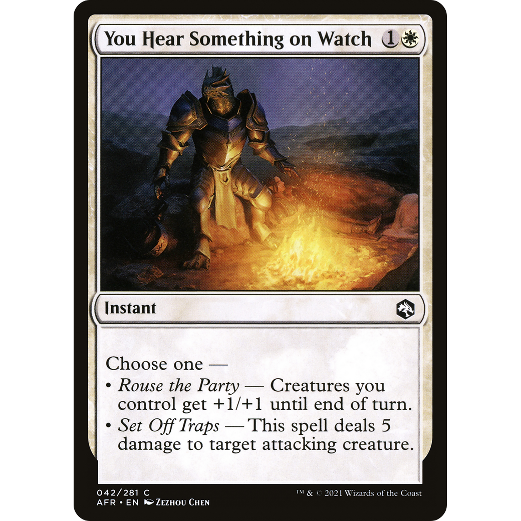 You Hear Something on Watch (AFR-042) - Adventures in the Forgotten Realms Foil