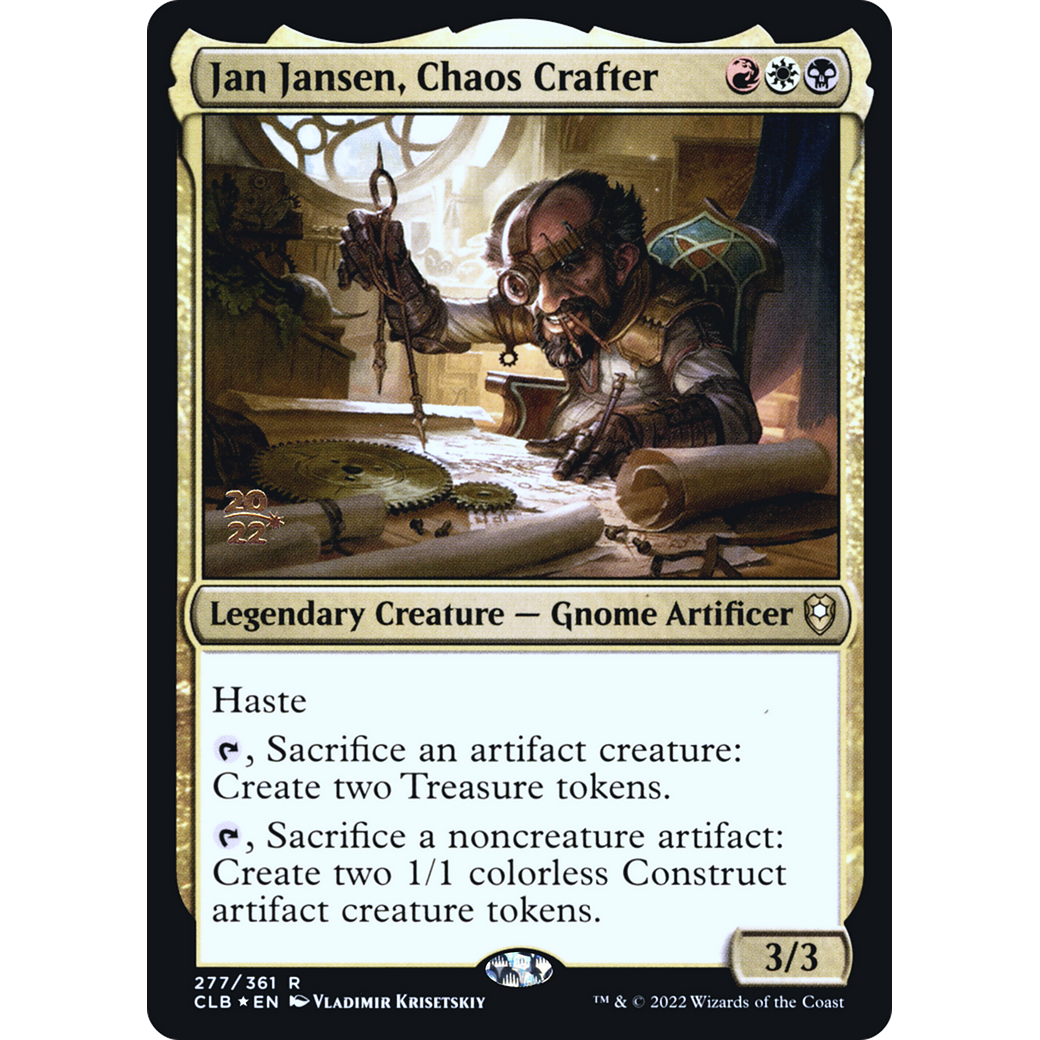 Jan Jansen, Chaos Crafter (PRE-277S) - Battle for Baldur's Gate Promos Foil