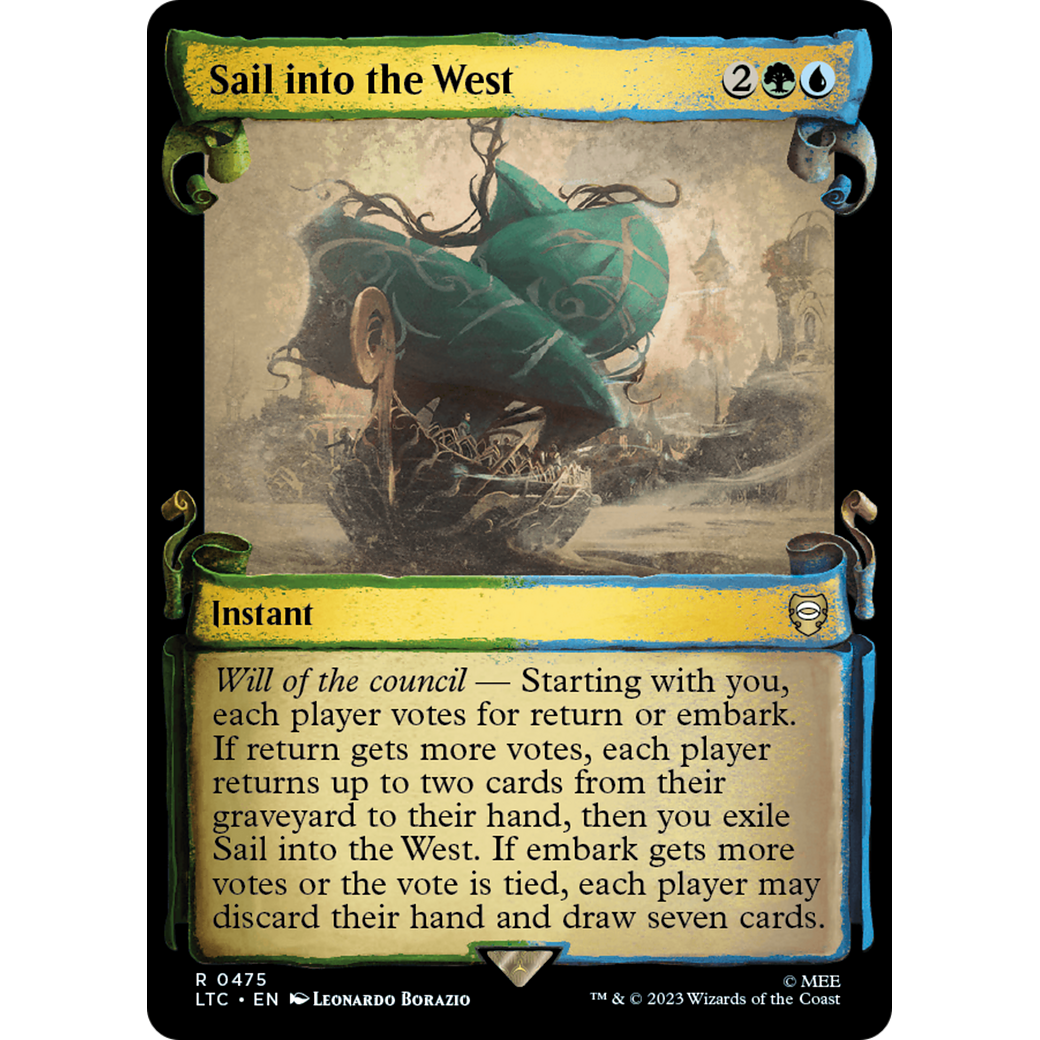 Sail into the West (LTC-475) - Tales of Middle-earth Commander: (Showcase)