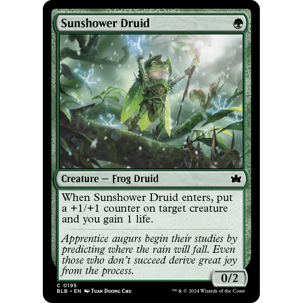 Sunshower Druid (BLB-195) - Bloomburrow Foil