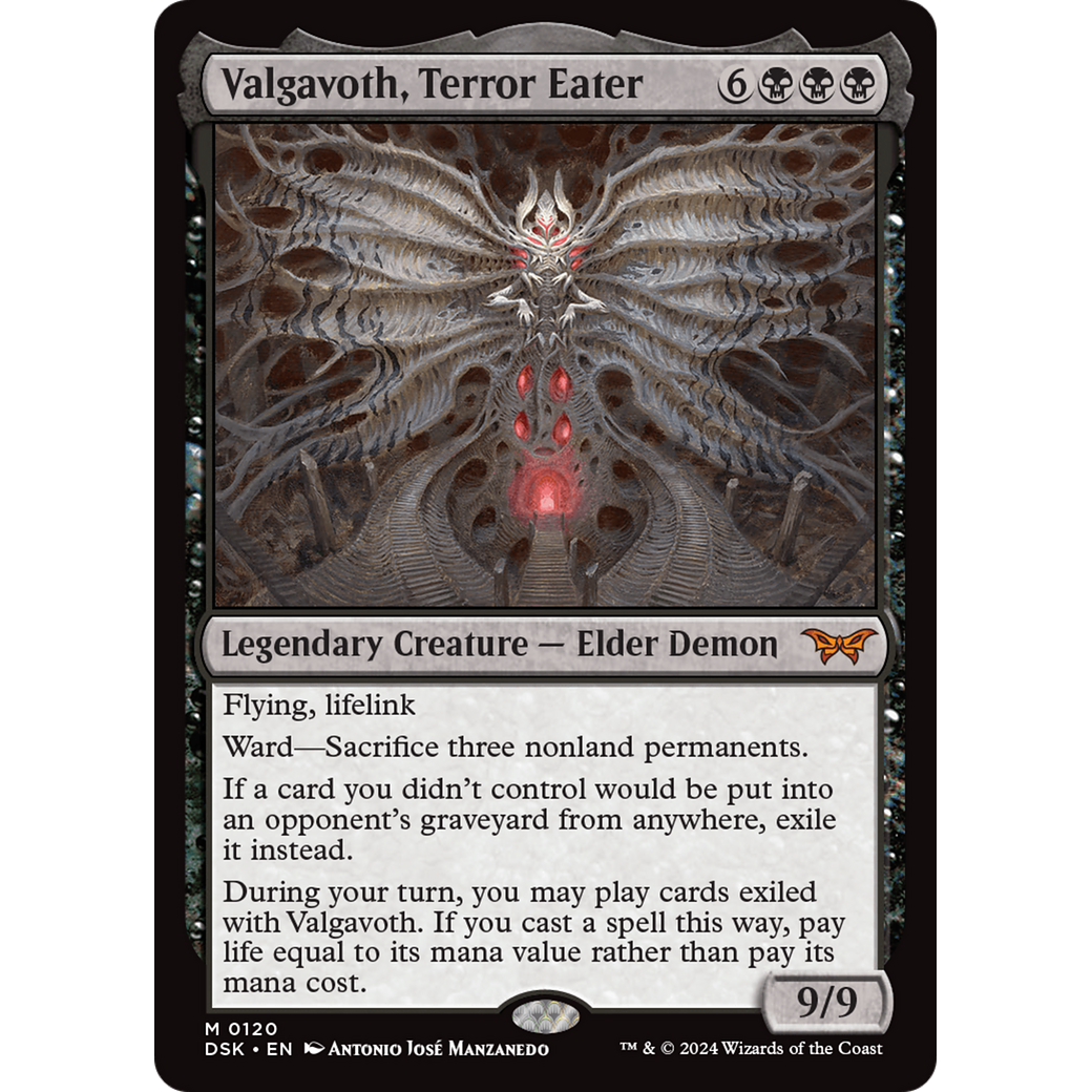 Valgavoth, Terror Eater (DSK-120) - Duskmourn: House of Horror Foil