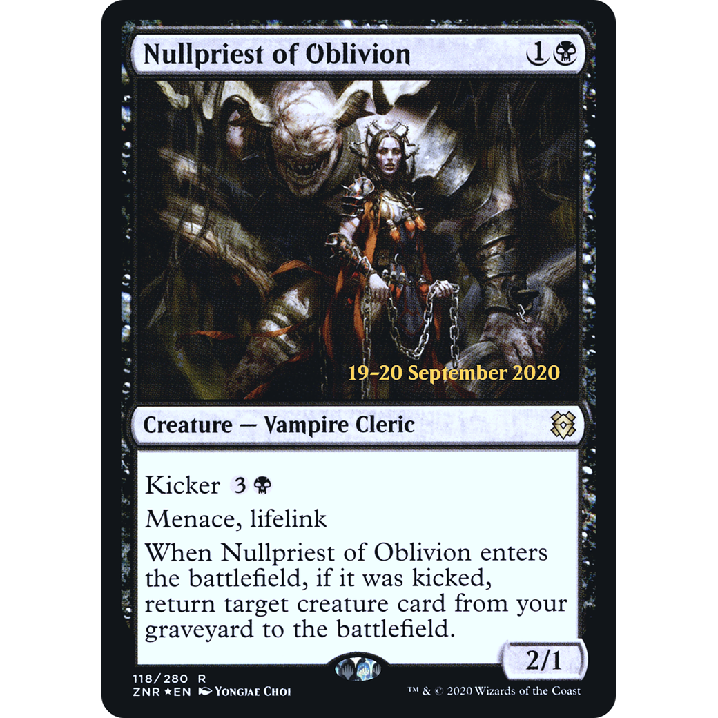 Nullpriest of Oblivion (PRE-118) - Zendikar Rising Promos Foil