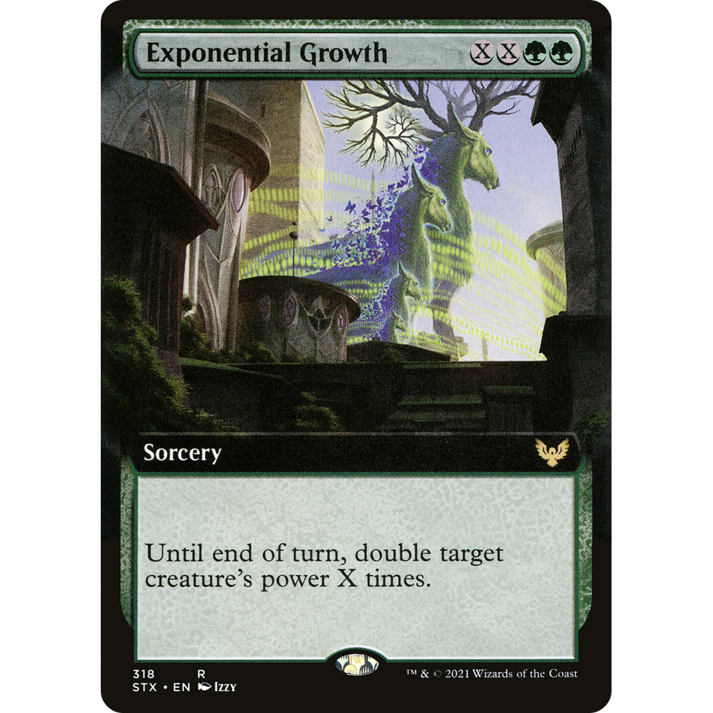 Exponential Growth (Extended Art) (STX-318) - Strixhaven: School of Mages: (Extended Art) Foil