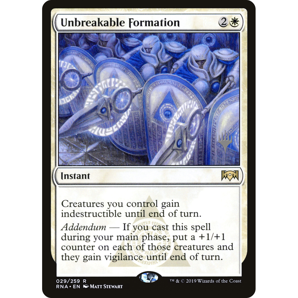 Unbreakable Formation (PPZNR-029) - Ravnica Allegiance Promos