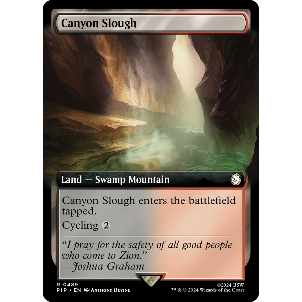 Canyon Slough (PIP-489) - Fallout: (Extended Art) Foil