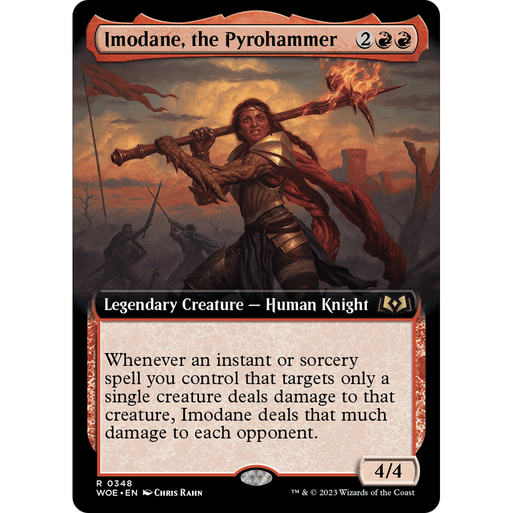 Imodane, the Pyrohammer (WOE-348) - Wilds of Eldraine: (Extended Art)