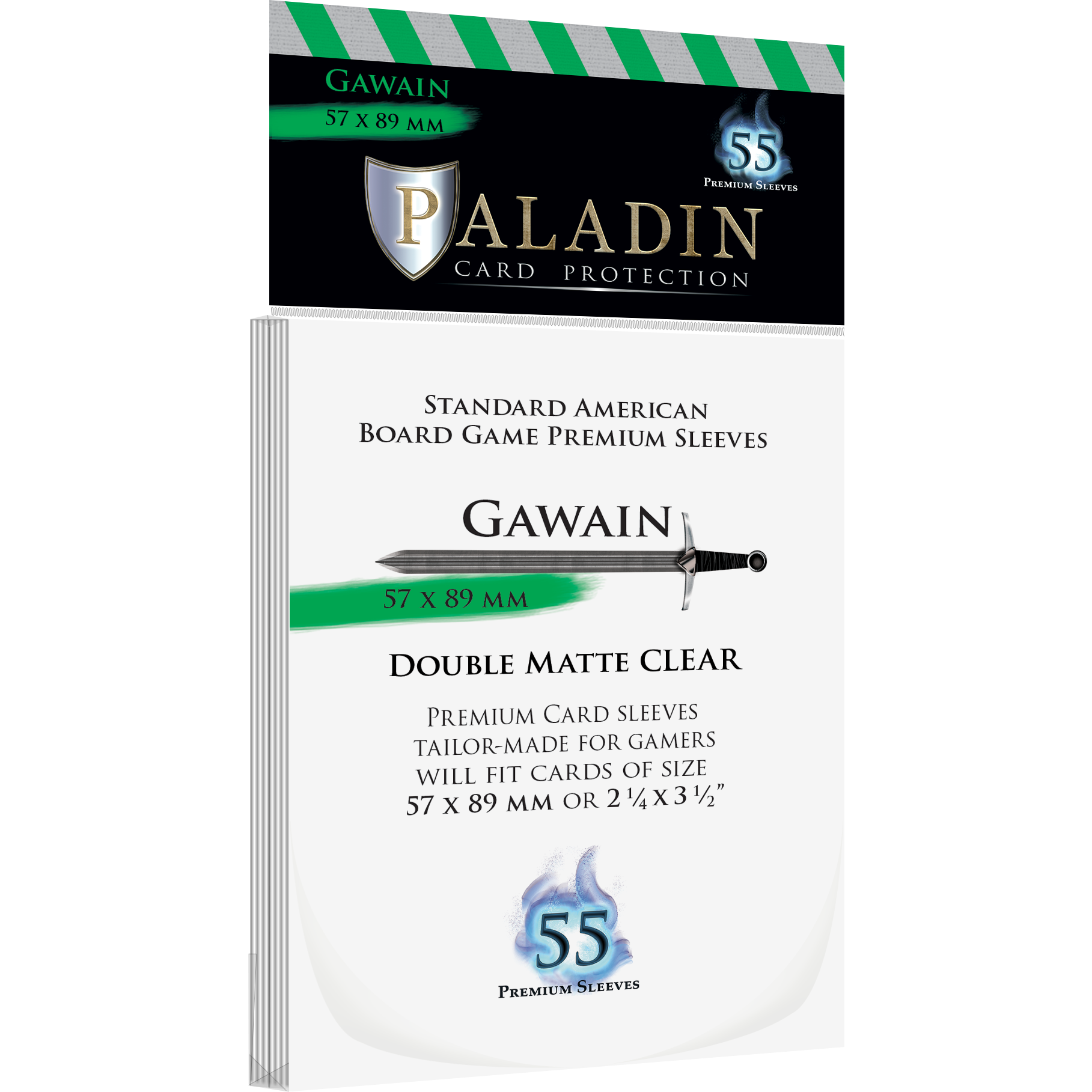 Paladin Card Protectors - Clear Gloss Regular Size: Lancelot – 65x100mm