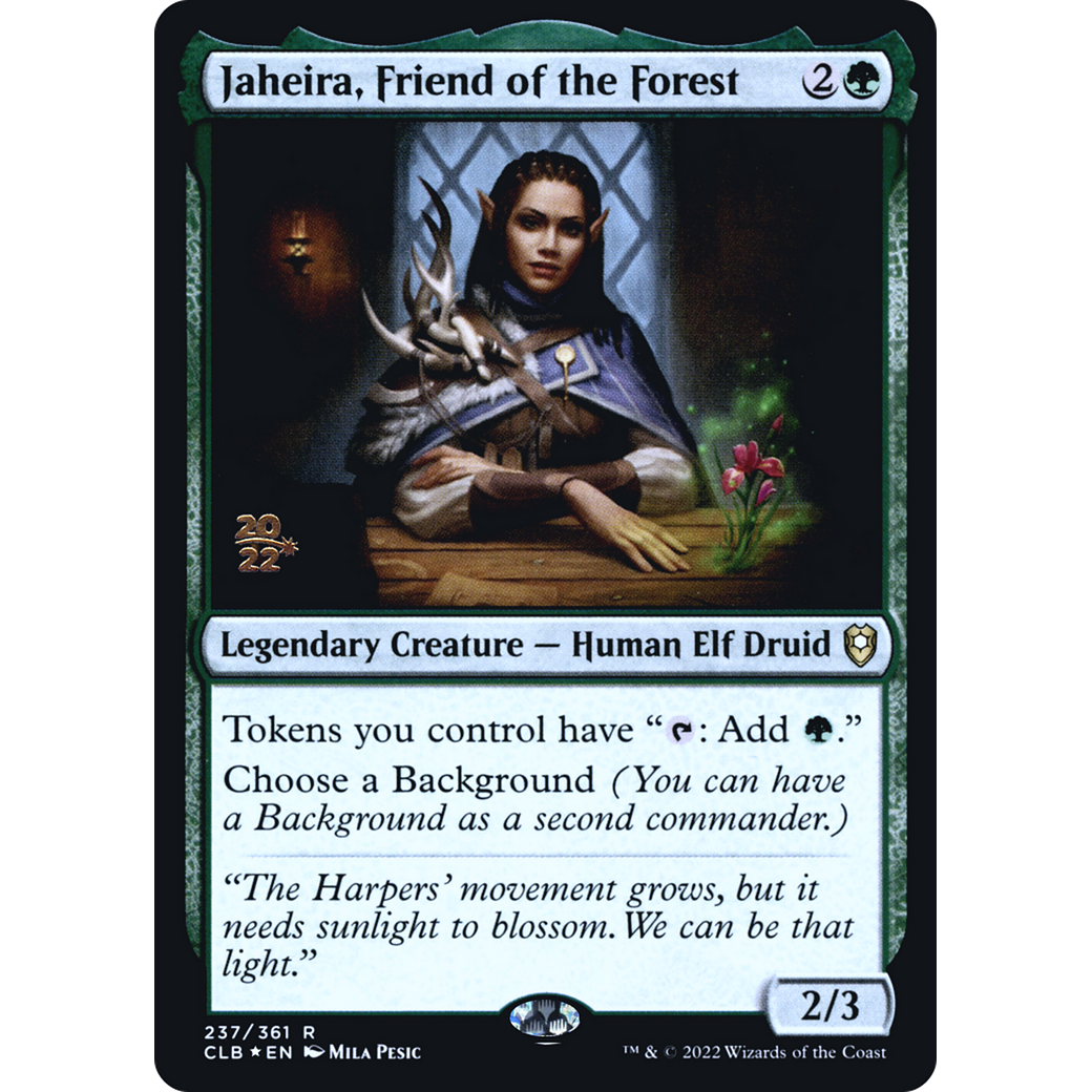 Jaheira, Friend of the Forest (PRE-237S) - Battle for Baldur's Gate Promos Foil