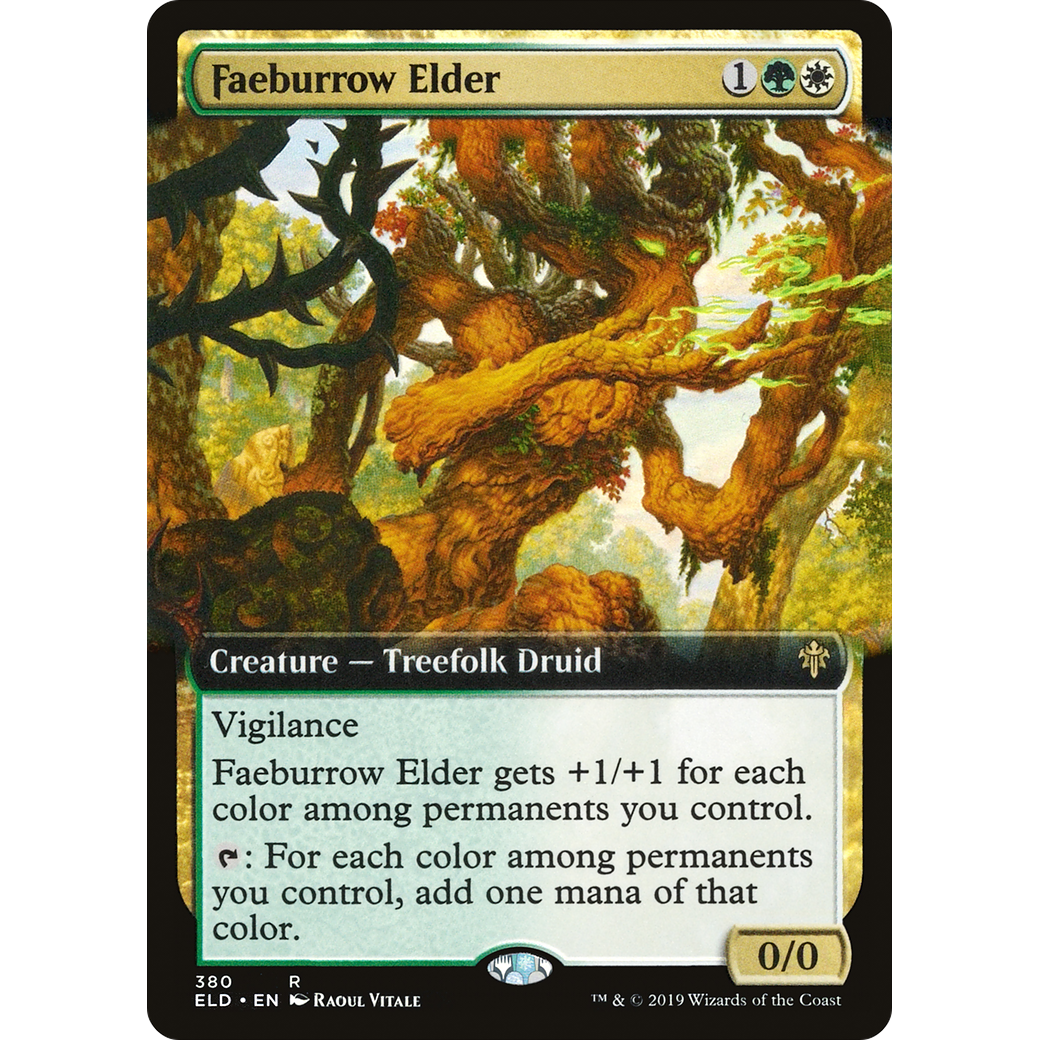Faeburrow Elder (Extended Art) (ELD-380) - Throne of Eldraine: (Extended Art) Foil