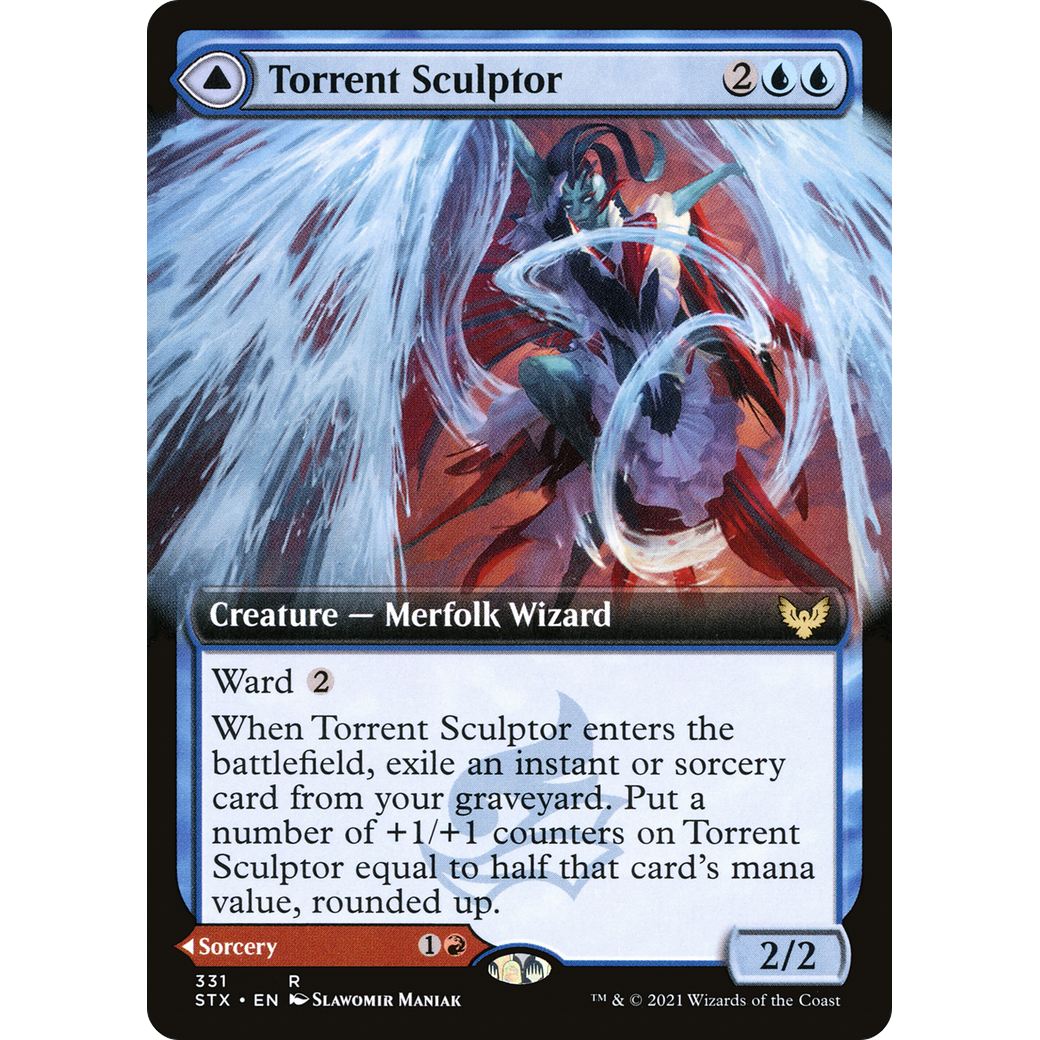 Torrent Sculptor (Extended Art) (STX-331) - Strixhaven: School of Mages: (Extended Art)
