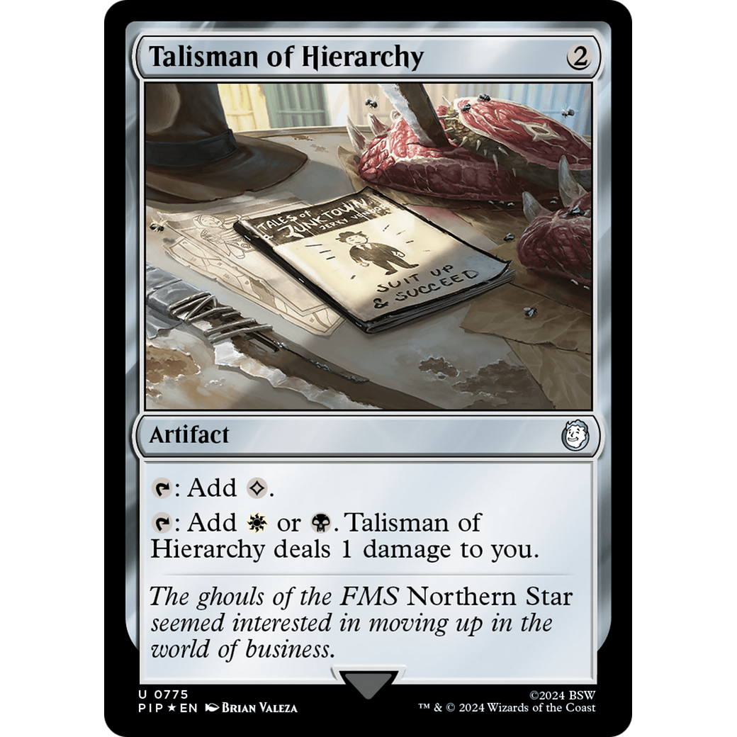Talisman of Hierarchy (PIP-775) - Fallout Foil
