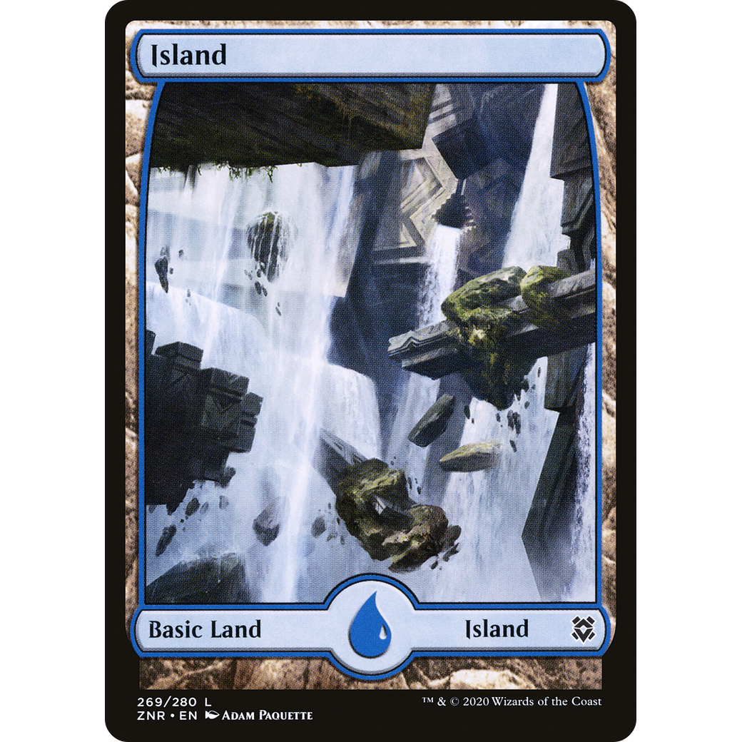 Island (269) - Full Art (ZNR-269) - Zendikar Rising: (Full Art)
