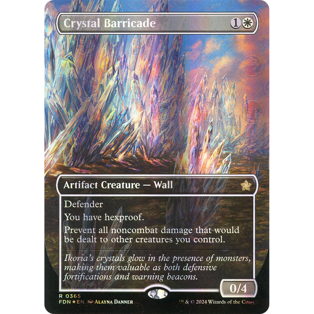 Crystal Barricade (FDN-365) - Foundations (Borderless) Foil