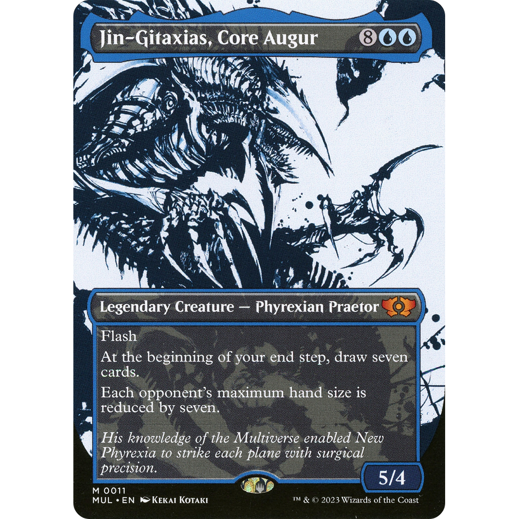 Jin-Gitaxias, Core Augur (MUL-011) - Multiverse Legends: (Showcase) (Borderless) Foil