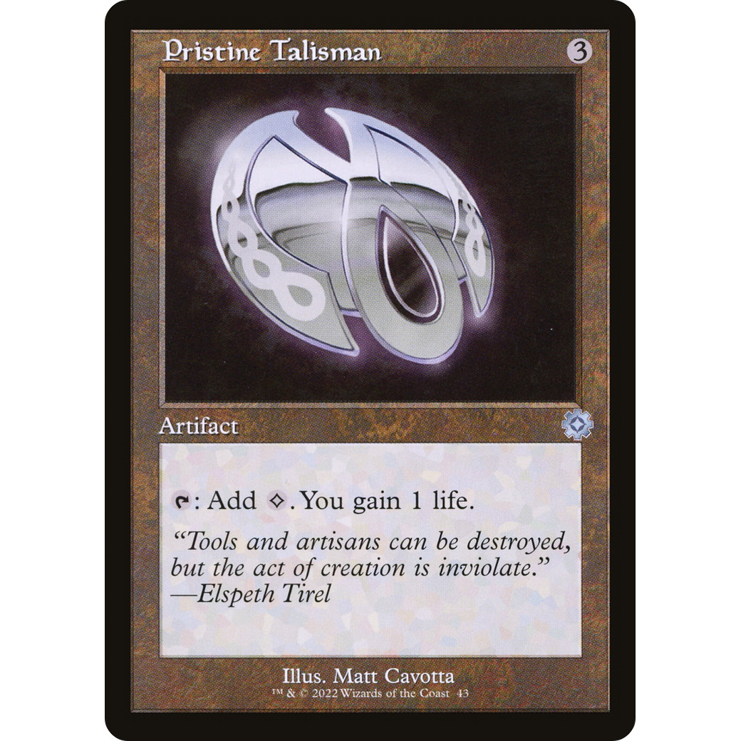 Pristine Talisman (BRR-043) - The Brothers' War Retro Artifacts Foil