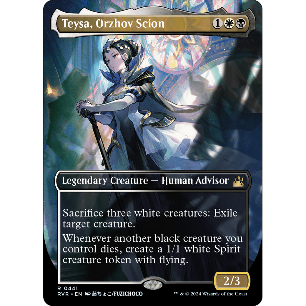 Teysa, Orzhov Scion (RVR-441) - Ravnica Remastered (Borderless) Foil