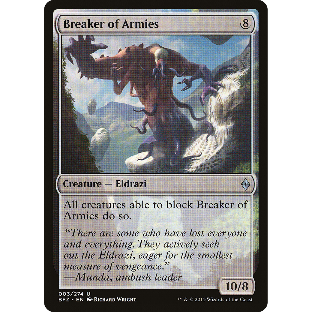 Breaker of Armies (BFZ-003) - Battle for Zendikar