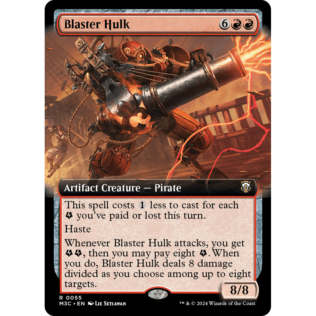 Blaster Hulk (M3C-055) - Modern Horizons 3 Commander: (Extended Art)