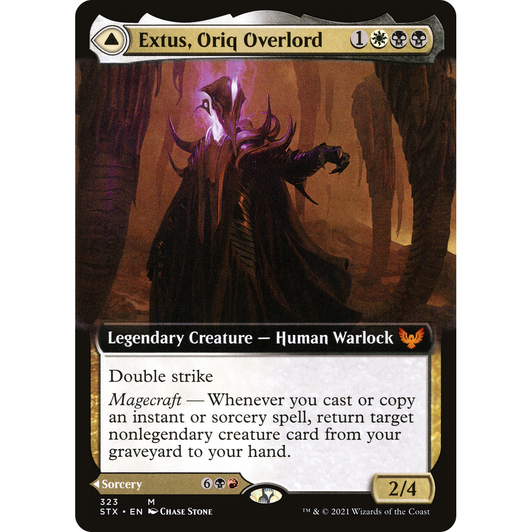 Extus, Oriq Overlord (Extended Art) (STX-323) - Strixhaven: School of Mages: (Extended Art)