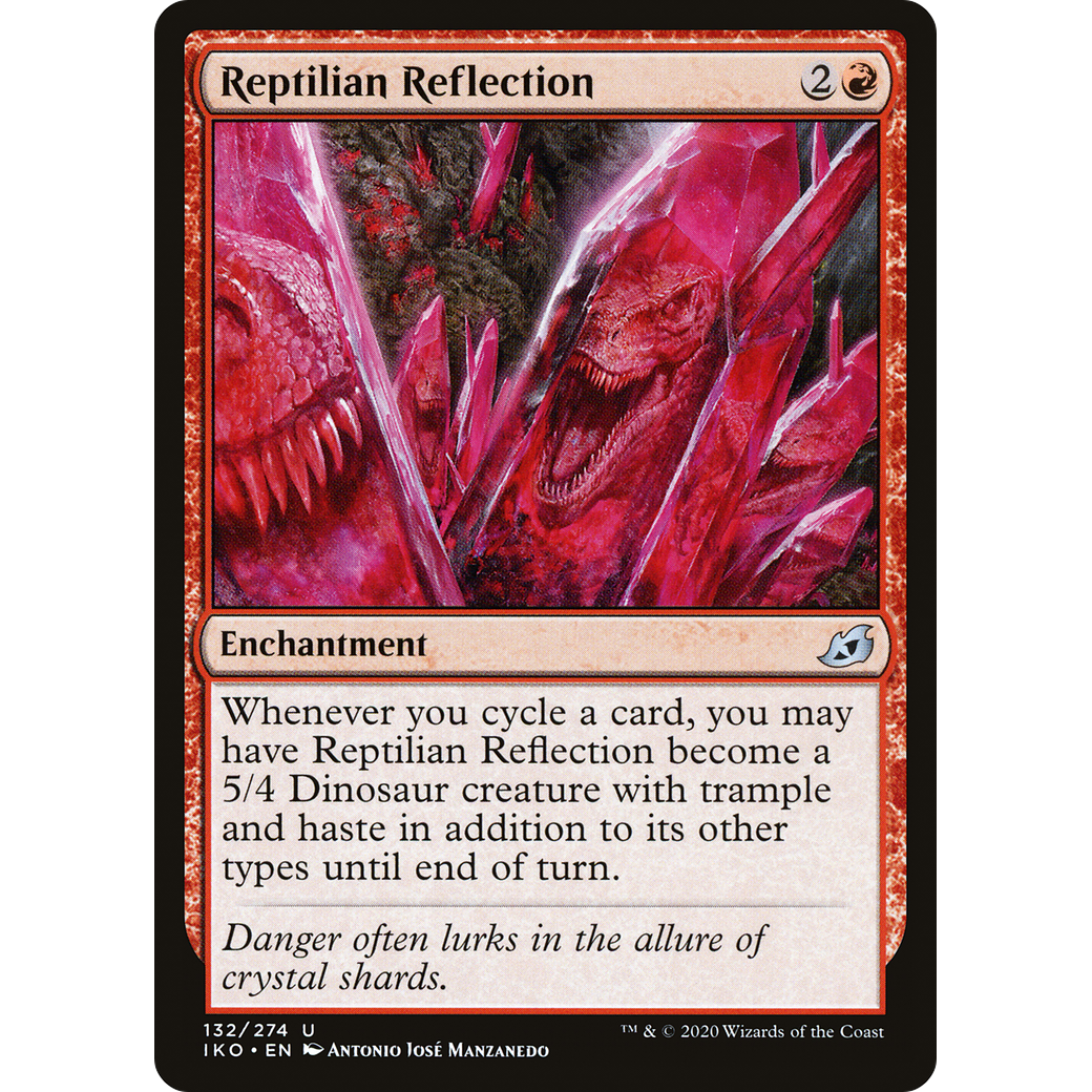 Reptilian Reflection (IKO-132) - Ikoria: Lair of Behemoths Foil