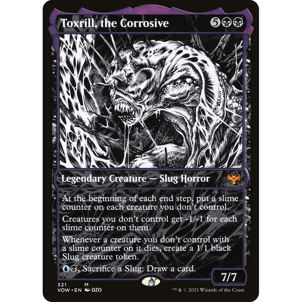 Toxrill, the Corrosive (Showcase) (VOW-321) - Innistrad: Crimson Vow: (Showcase) Foil
