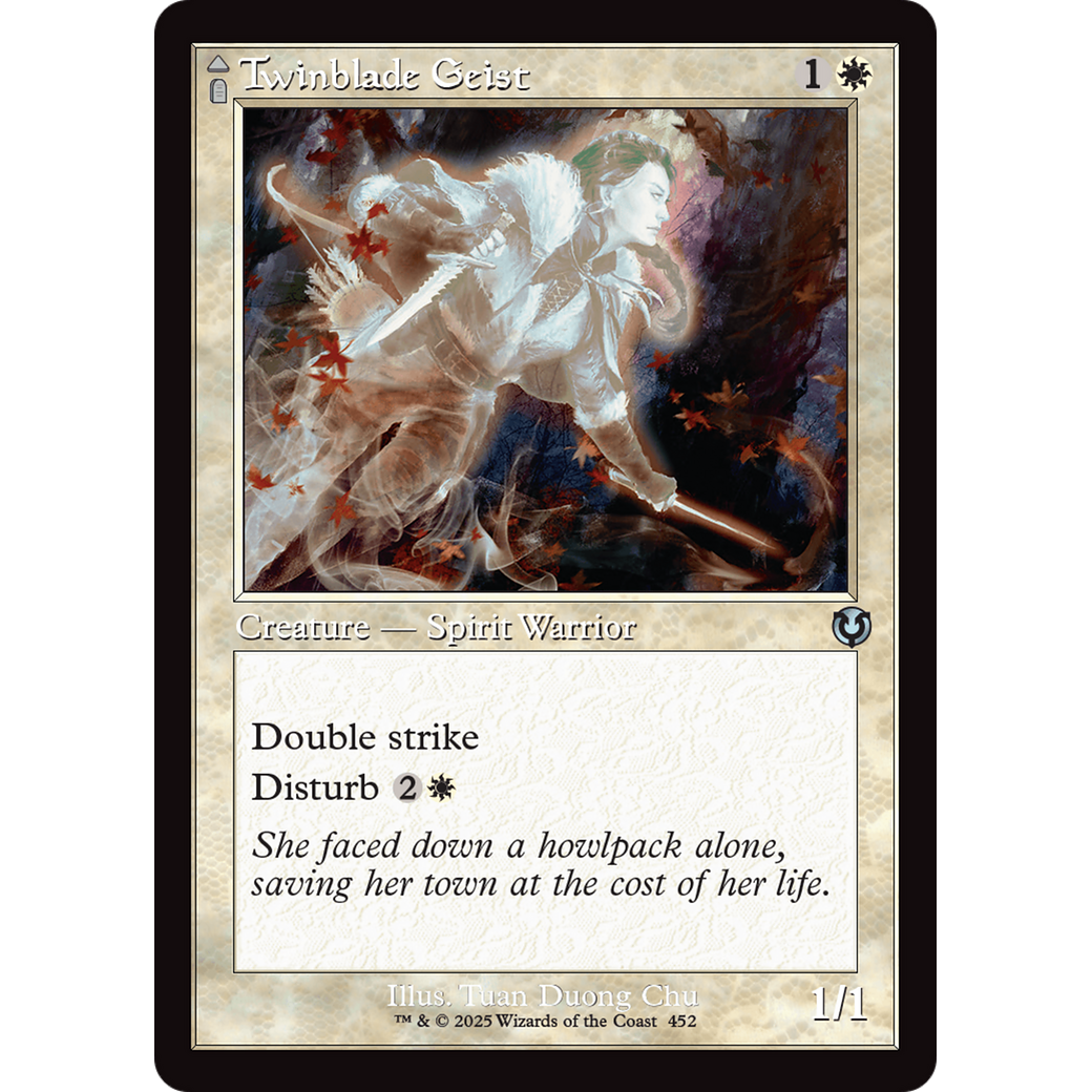 Twinblade Geist // Twinblade Invocation (INR-452) - Innistrad Remastered Foil