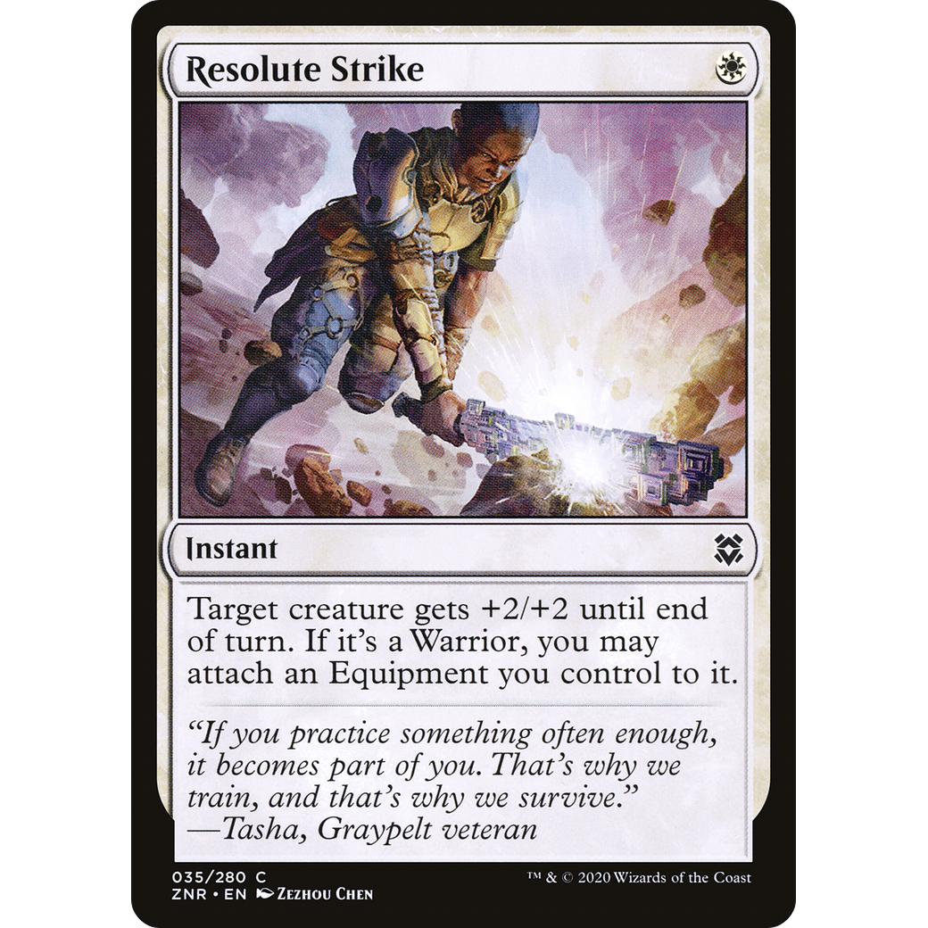 Resolute Strike (ZNR-035) - Zendikar Rising