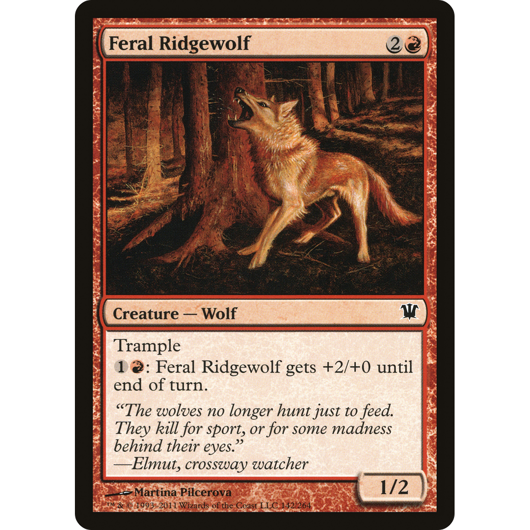 Feral Ridgewolf (ISD-142) - Innistrad