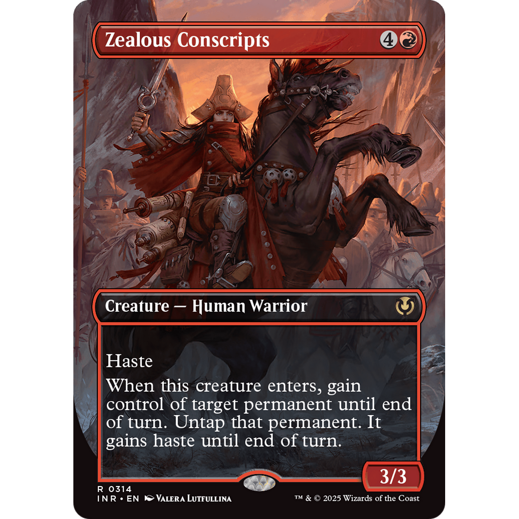 Zealous Conscripts (INR-314) - Innistrad Remastered (Borderless) Foil