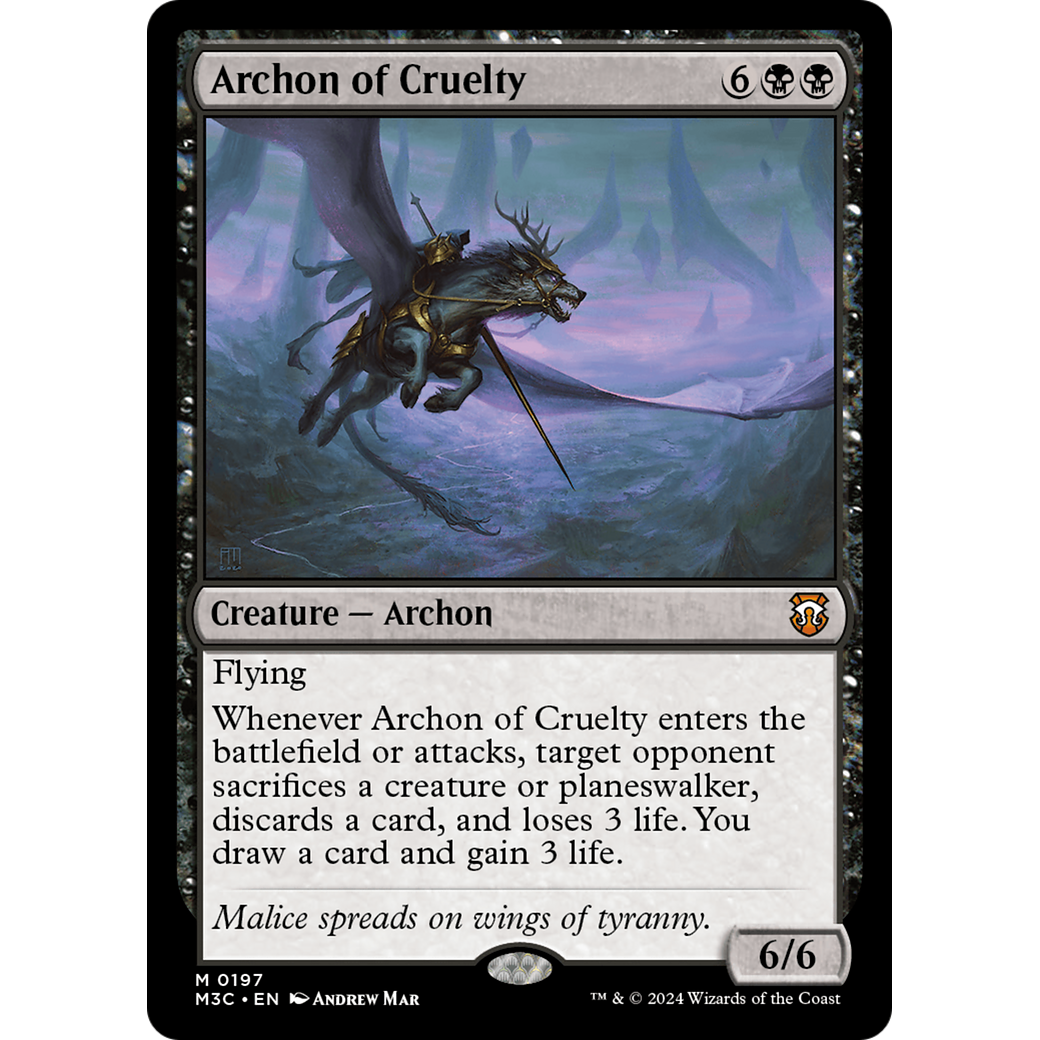 Archon of Cruelty (M3C-197) - Modern Horizons 3 Commander