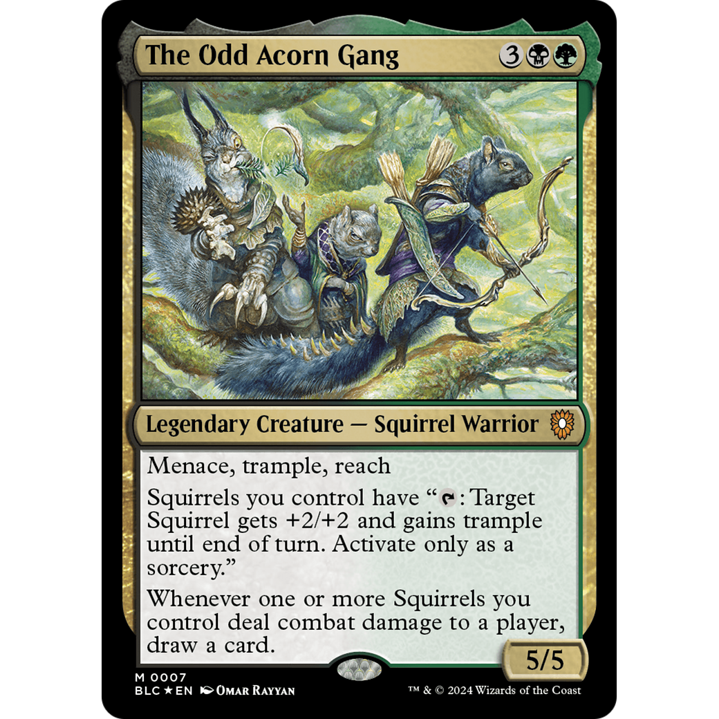 The Odd Acorn Gang (BLC-007) - Bloomburrow Commander Foil