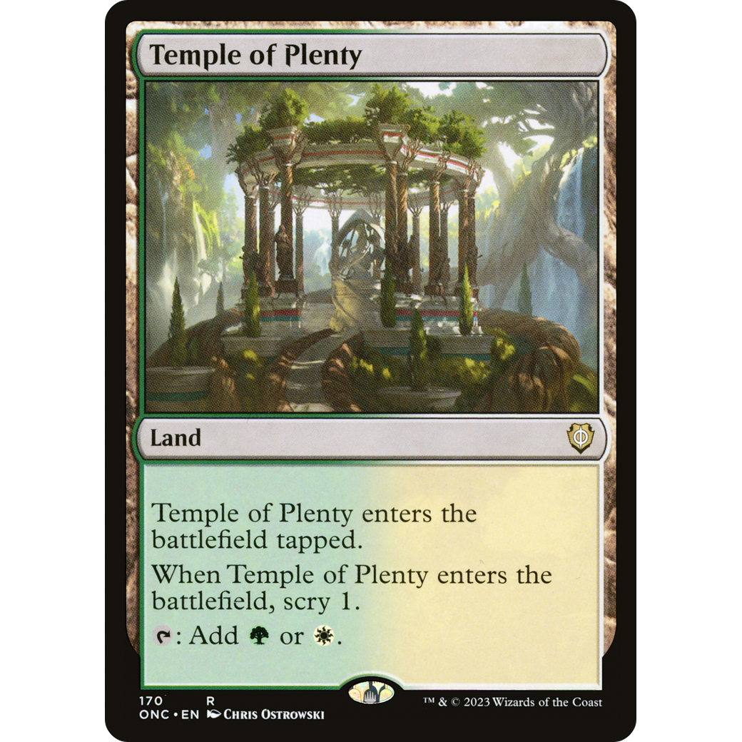 Temple of Plenty (ONC-170) - Phyrexia: All Will Be One Commander