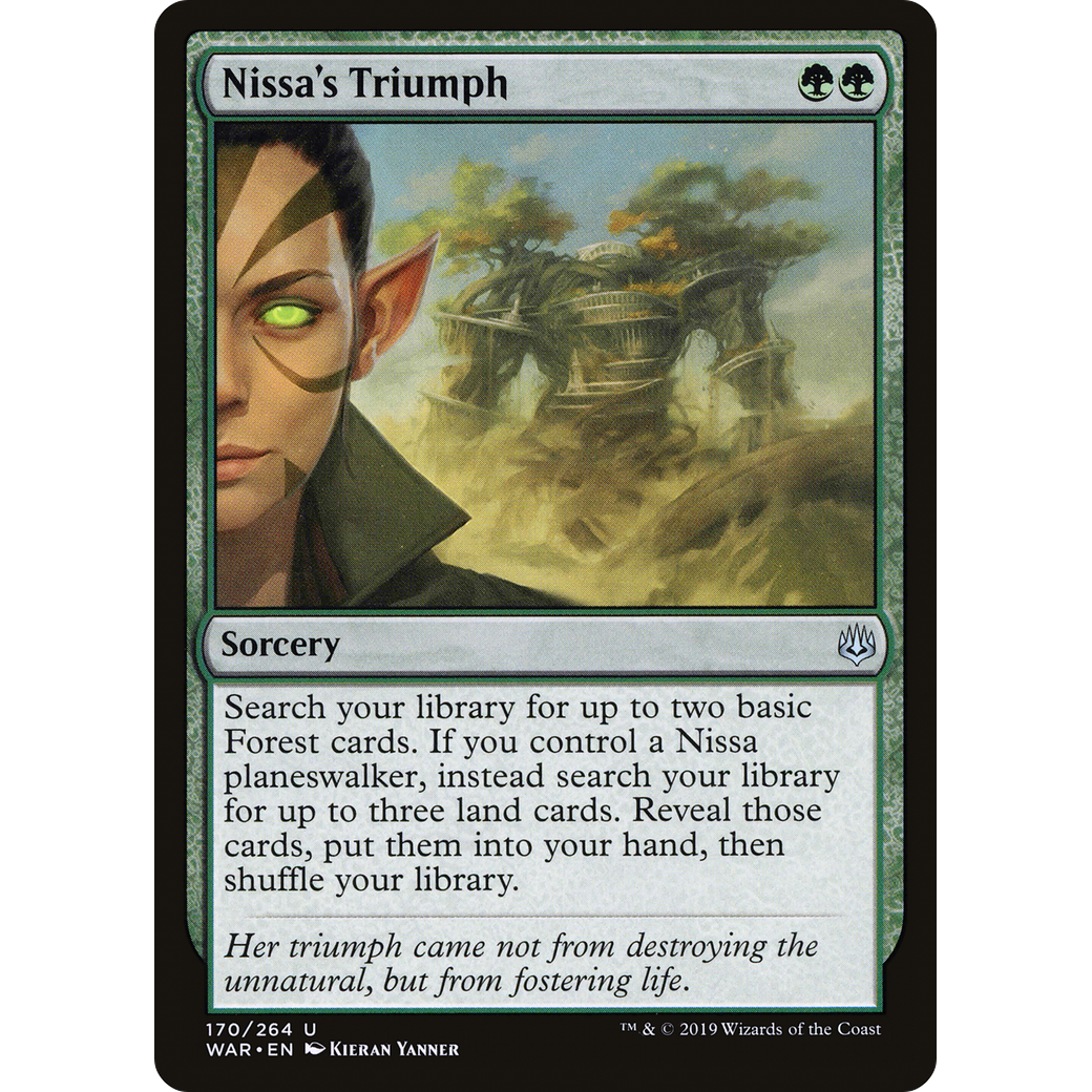Nissa's Triumph (WAR-170) - War of the Spark Foil