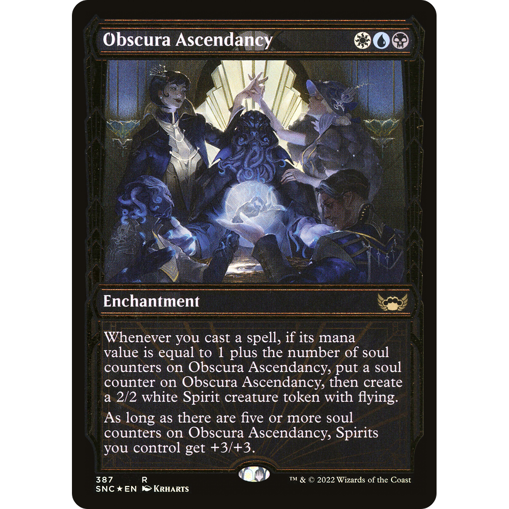 Obscura Ascendancy (Gilded Foil) (SNC-387) - Streets of New Capenna: (Showcase) Foil