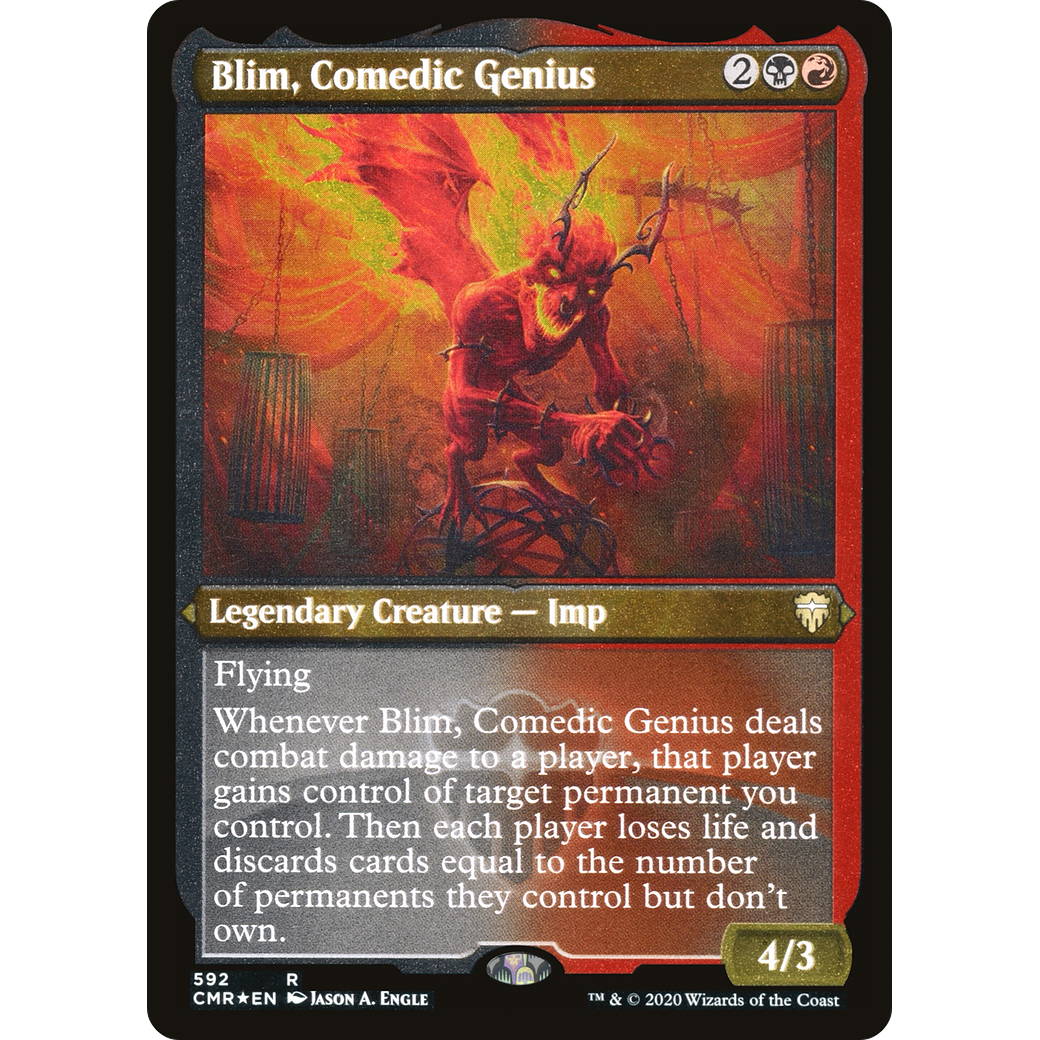 Blim, Comedic Genius (Foil Etched) (CMR-592) - Commander Legends Foil