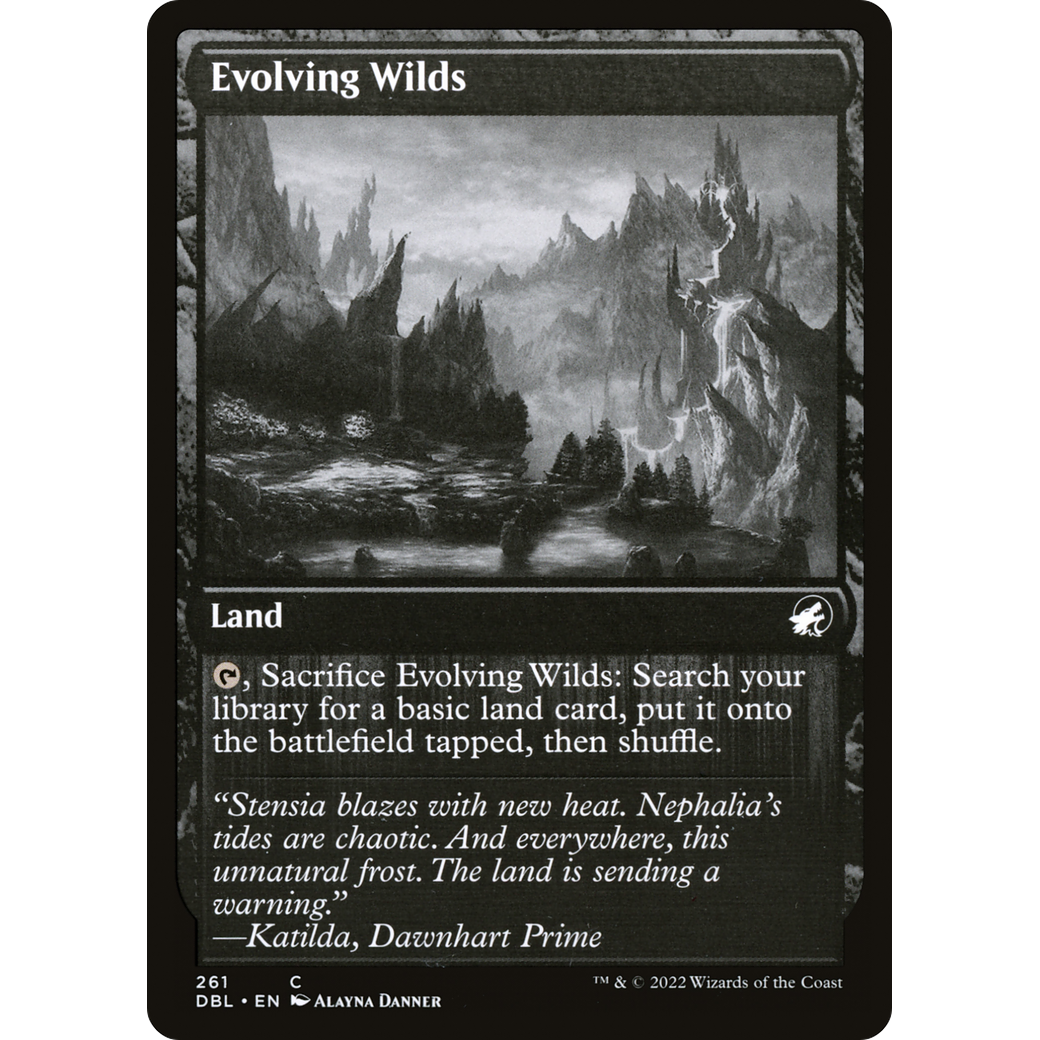 Evolving Wilds (261) (DBL-261) - Innistrad: Double Feature Foil