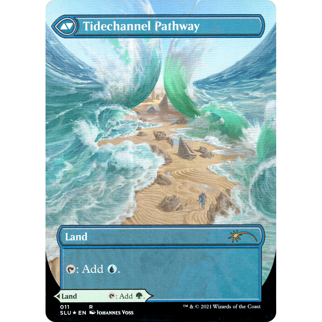 Barkchannel Pathway (Borderless) (SLU-011) - Secret Lair: Ultimate Edition: (Showcase) (Borderless) Foil