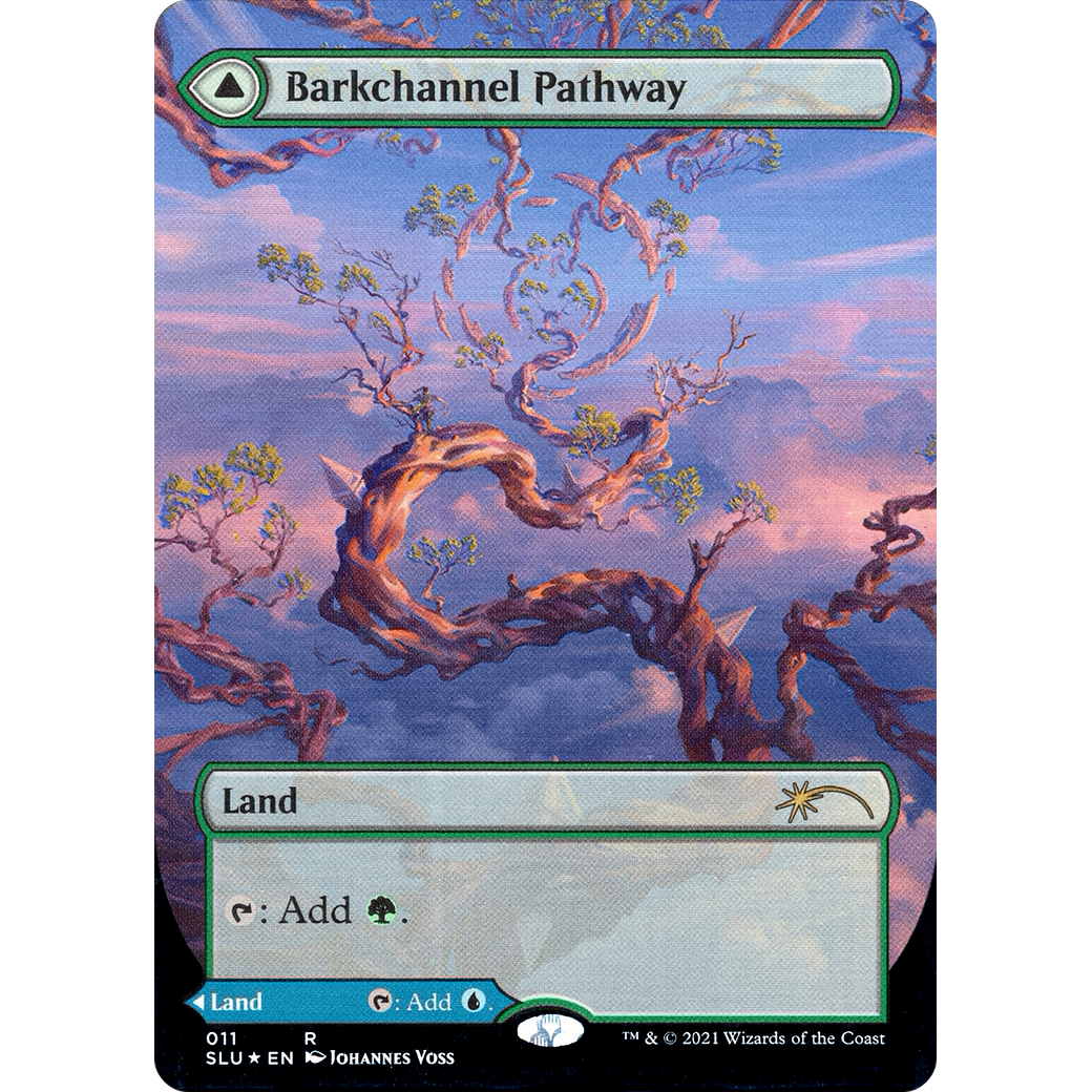 Barkchannel Pathway (Borderless) (SLU-011) - Secret Lair: Ultimate Edition: (Showcase) (Borderless) Foil