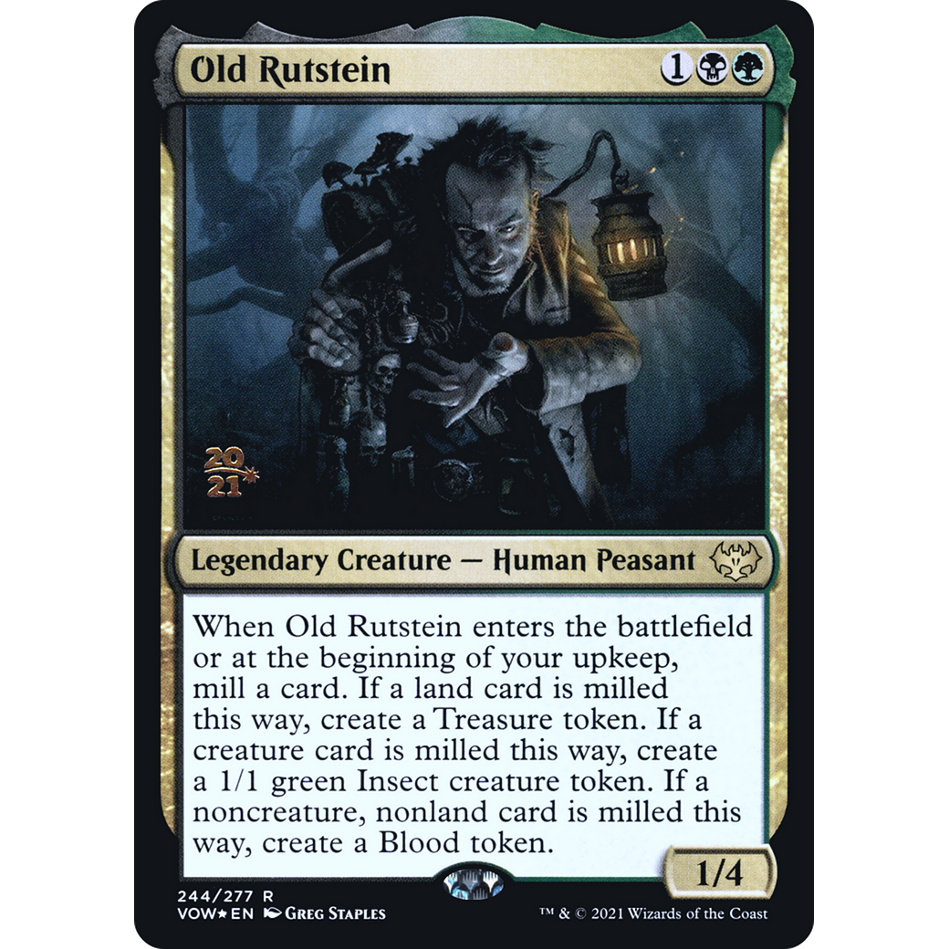 Old Rutstein (PRE-244) - Innistrad: Crimson Vow Promos Foil