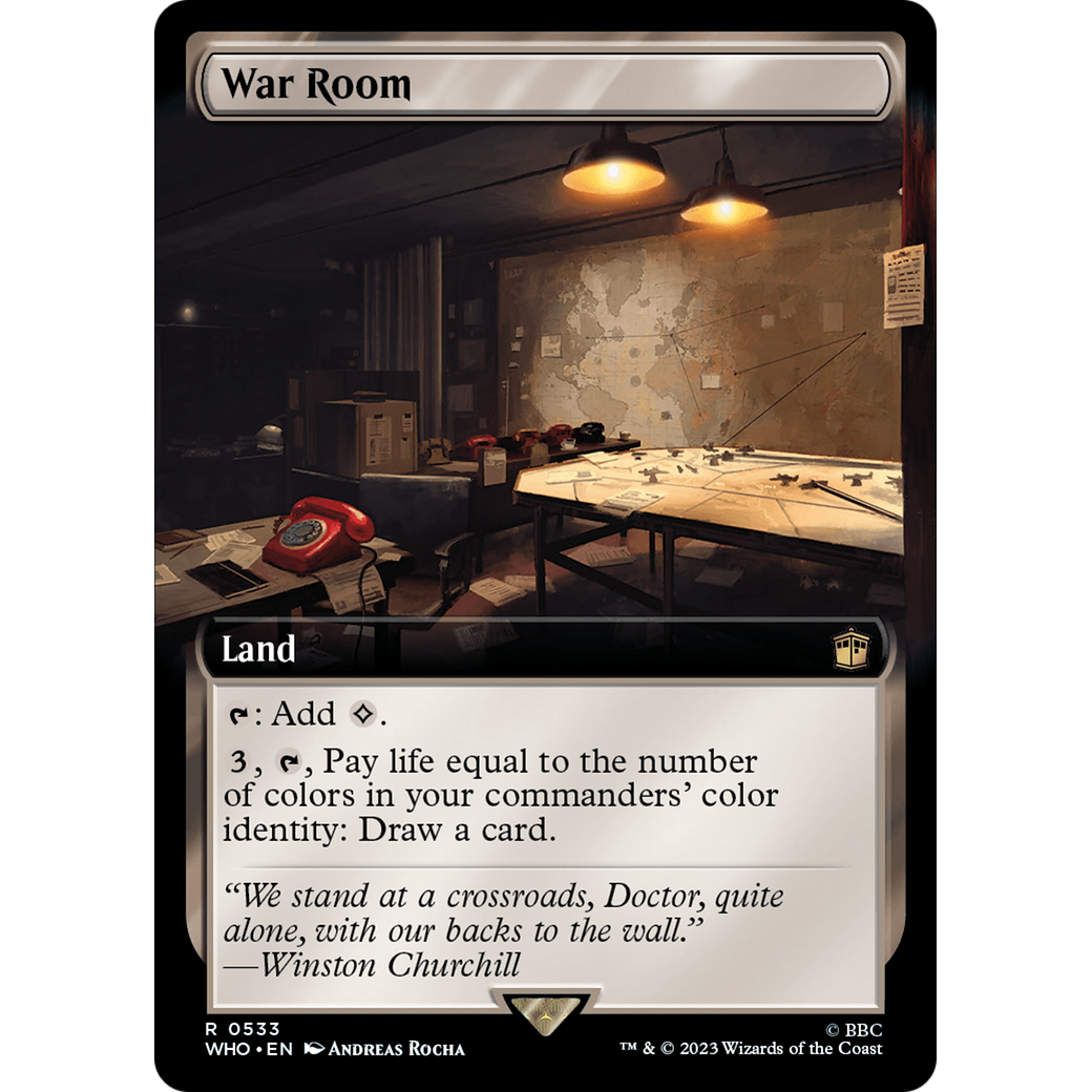 War Room (Extended Art) (WHO-533) - Doctor Who: (Extended Art) Foil