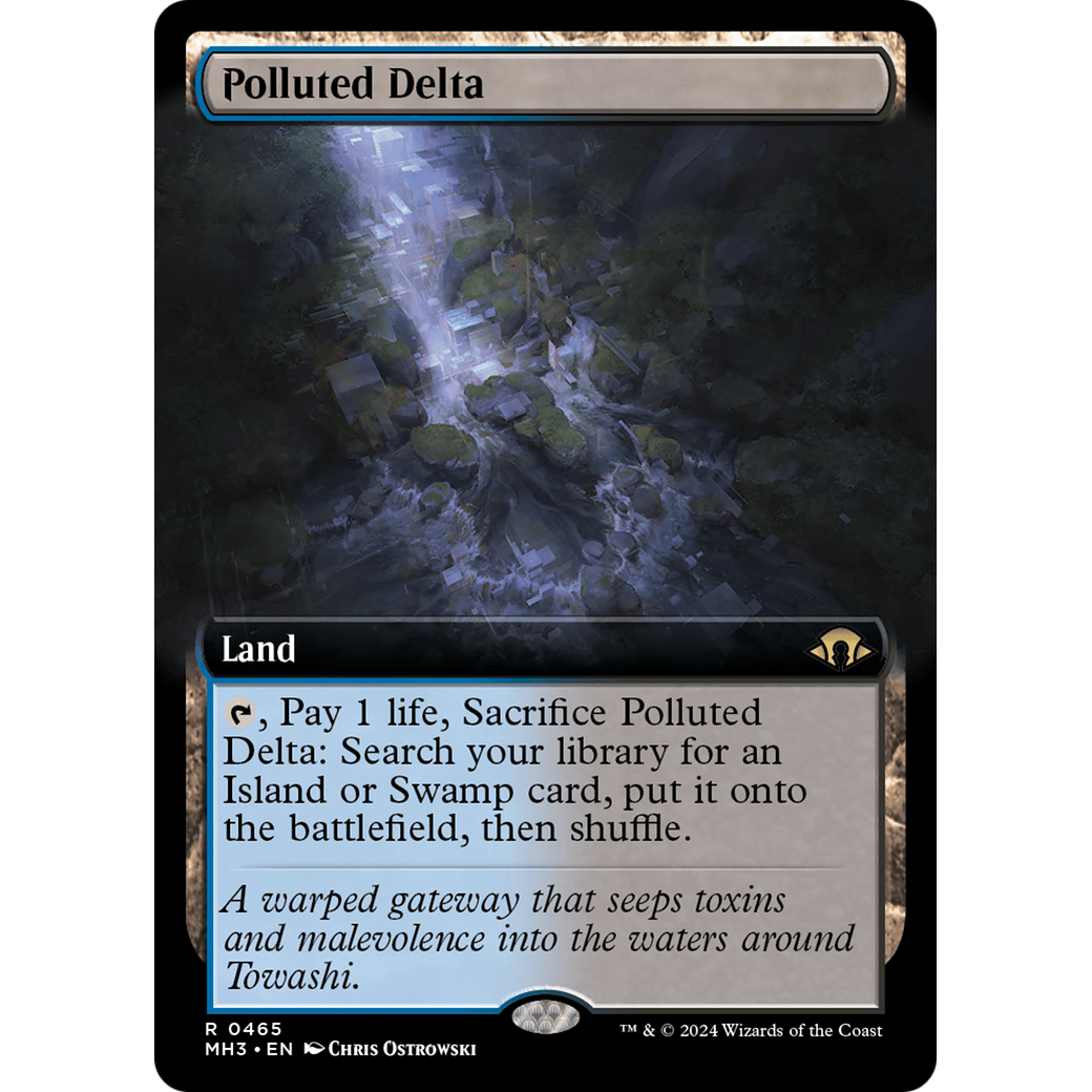 Polluted Delta (Extended Art) (MH3-465) - Modern Horizons 3: (Extended Art) Foil