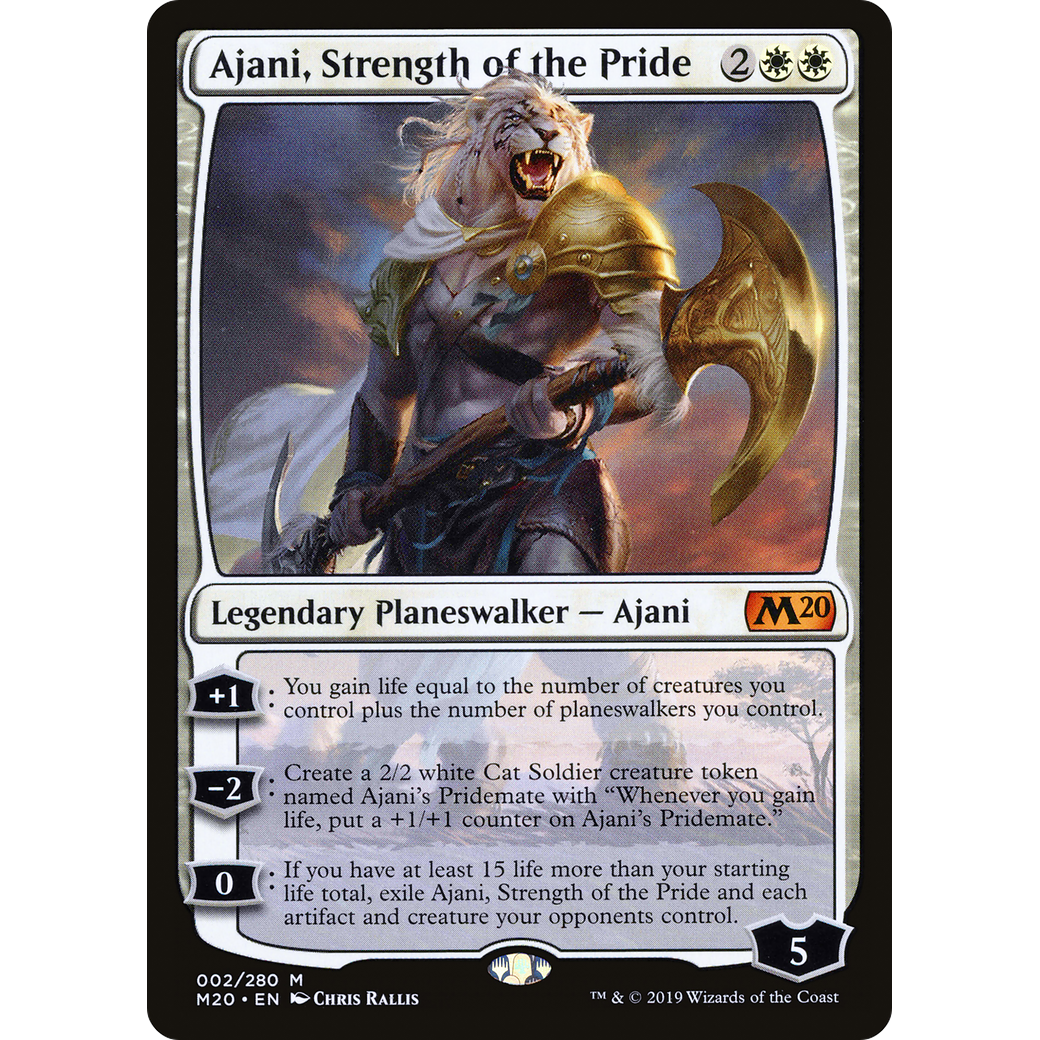 Ajani, Strength of the Pride (M20-002) - Core Set 2020 Foil