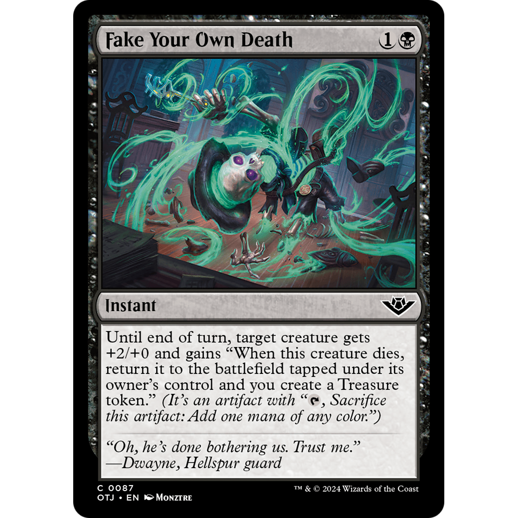 Fake Your Own Death (OTJ-087) - Outlaws of Thunder Junction Foil