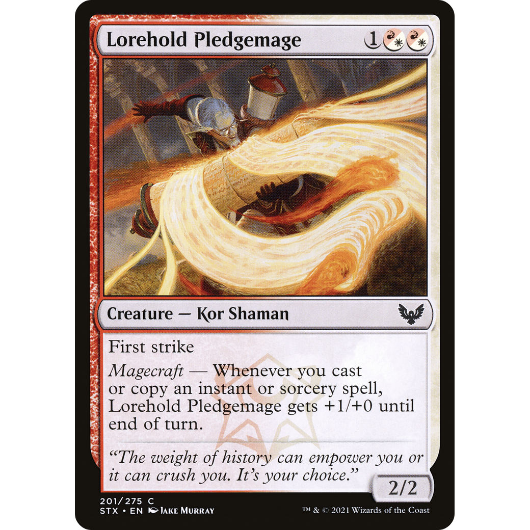 Lorehold Pledgemage (STX-201) - Strixhaven: School of Mages Foil